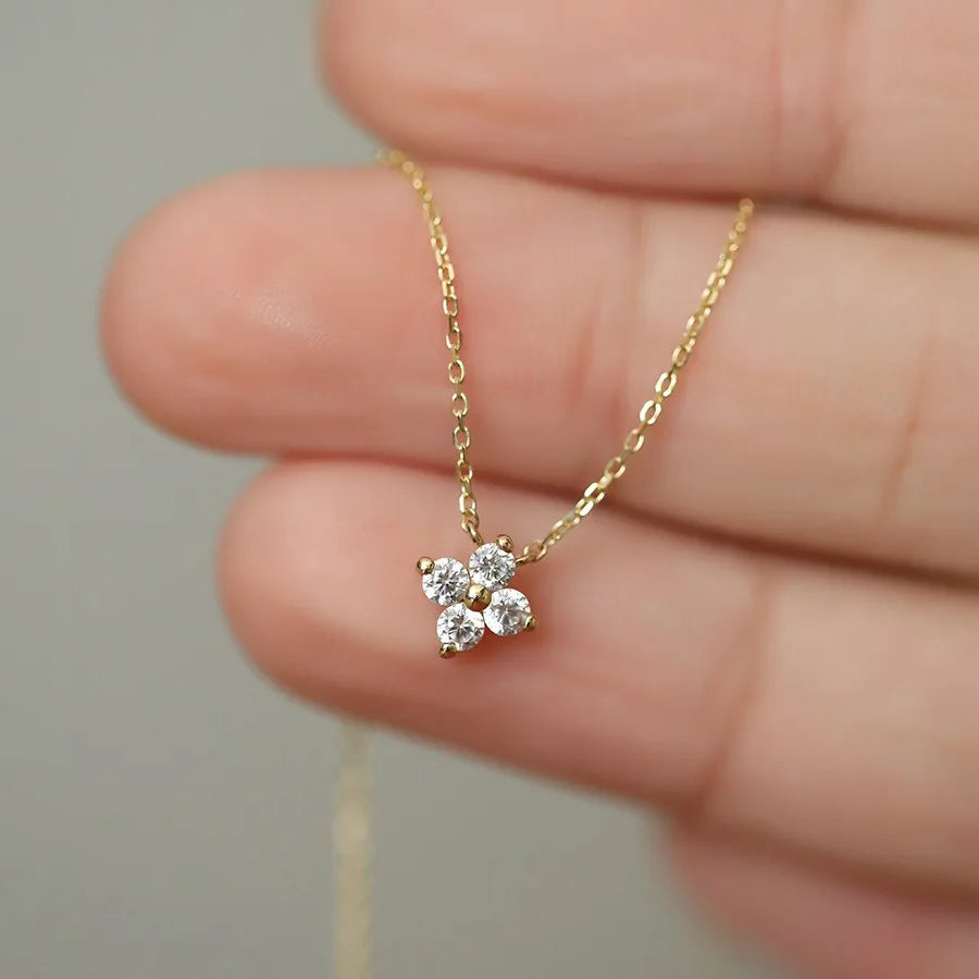 Sterling Silver Turquoise Crystal Petal Patter Pendant
