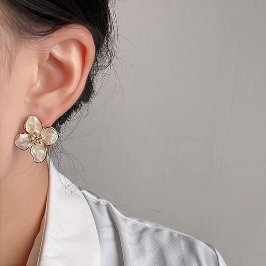 Colorful Flower Stud Earrings
