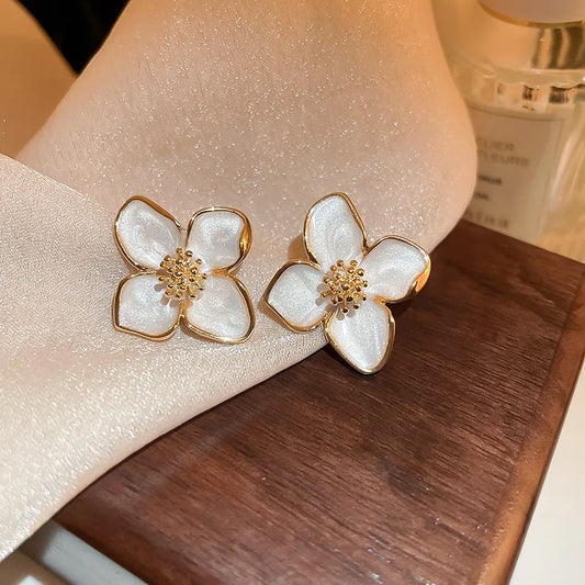 Colorful Flower Stud Earrings