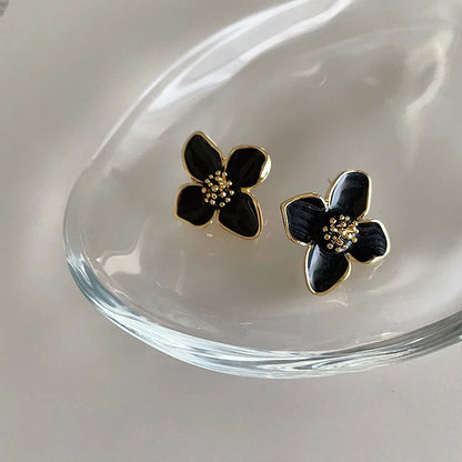 Colorful Flower Stud Earrings