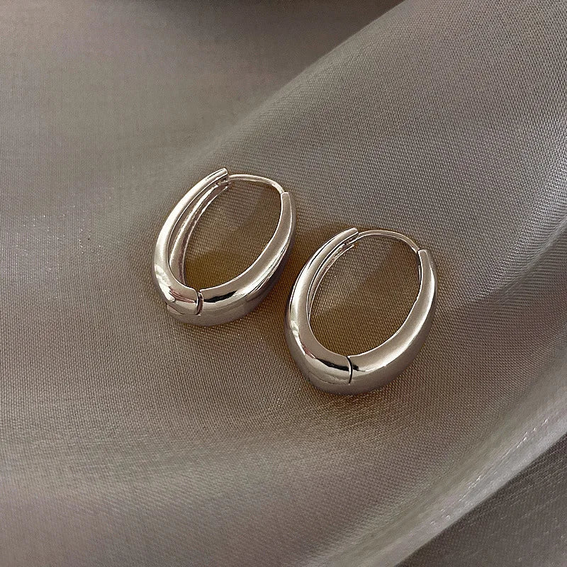 Classic Water Drop Hoop Earrings