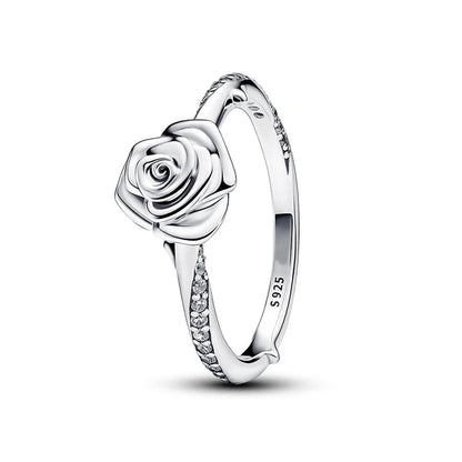 Silver Rose Ring