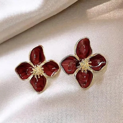 Colorful Flower Stud Earrings