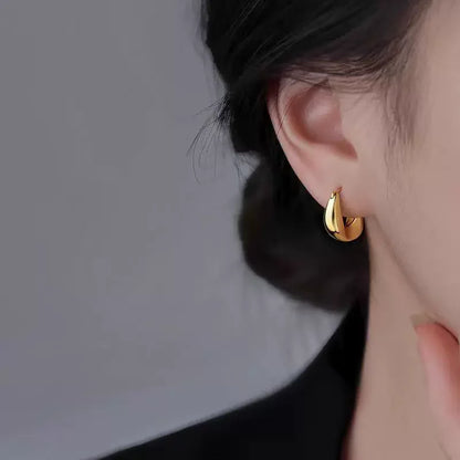 925 Sterling Silver Hoops Earrings