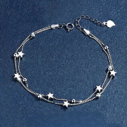 925 Sterling Silver Shiny Zircon Flower