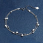 925 Sterling Silver Shiny Zircon Flower