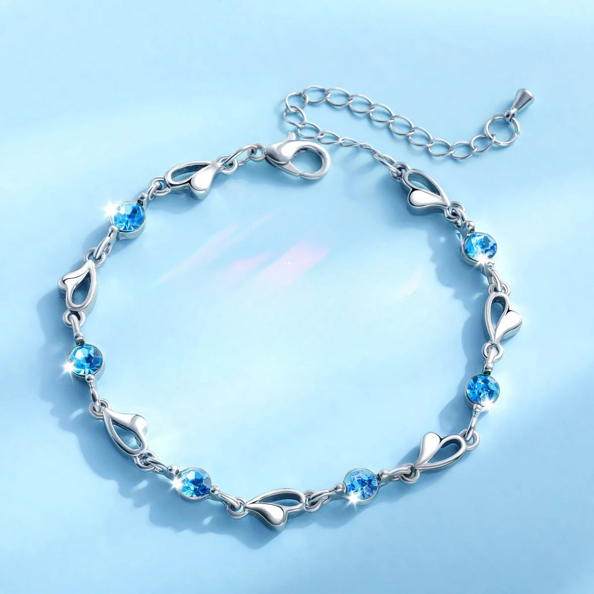 925 Sterling Silver Shiny Zircon Flower
