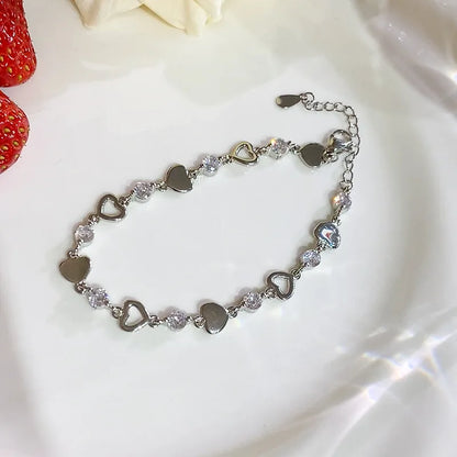 925 Sterling Silver Shiny Zircon Flower