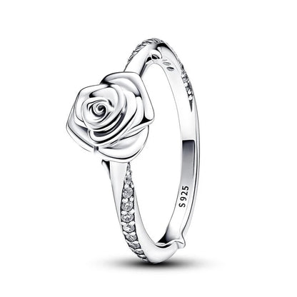 Silver Rose Ring