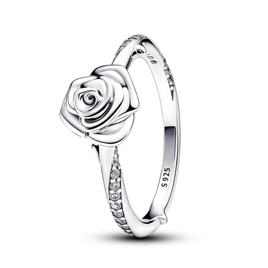 Silver Rose Ring