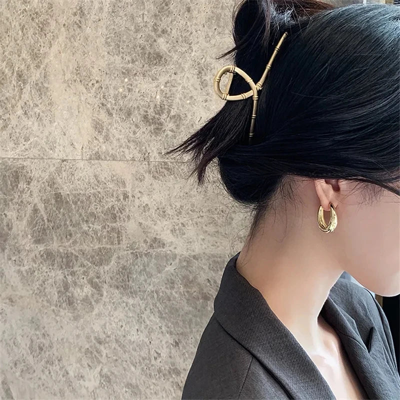 Classic Water Drop Hoop Earrings