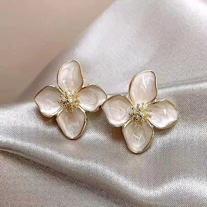 Colorful Flower Stud Earrings
