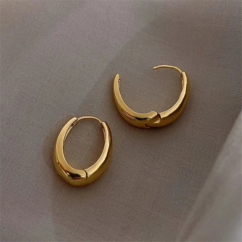 Classic Water Drop Hoop Earrings