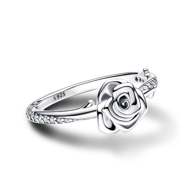 Silver Rose Ring