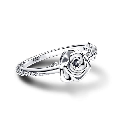 Silver Rose Ring