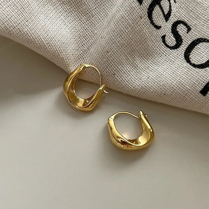 925 Sterling Silver Hoops Earrings