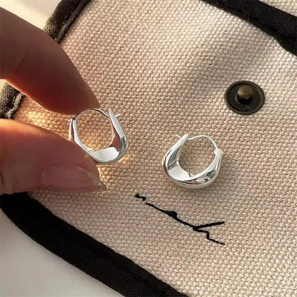 925 Sterling Silver Hoops Earrings