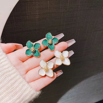 Colorful Flower Stud Earrings